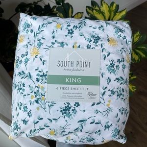 Microfiber king sheet set